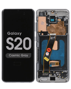 Refurbished - OLED Screen and Digitizer Assembly w/ Frame for Samsung Galaxy S20 (Verizon 5G UW) (G980) (Cosmic Gray)