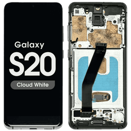 Refurbished - OLED Screen and Digitizer Assembly w/ Frame for Samsung Galaxy S20 (Verizon 5G UW) (G980) (Cloud White)