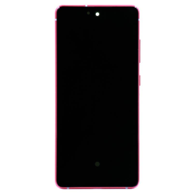 Refurbished - OLED Screen and Digitizer Assembly w/ Frame for Samsung Galaxy S20 FE 5G (G780 / G781) (Cloud Red)