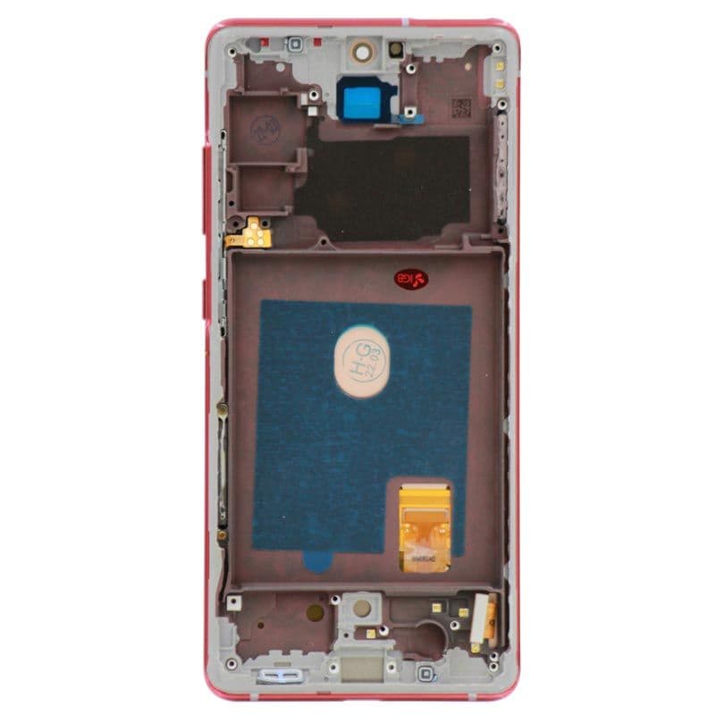 Refurbished - OLED Screen and Digitizer Assembly w/ Frame for Samsung Galaxy S20 FE 5G (G780 / G781) (Cloud Red)