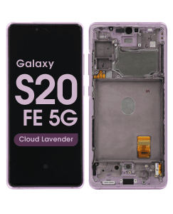 Service Pack - OLED Screen and Digitizer Assembly w/ Frame for Samsung Galaxy S20 FE 5G (G780 / G781) (Cloud Lavender)