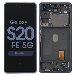 Service Pack - OLED Screen and Digitizer Assembly w/ Frame for Samsung Galaxy S20 FE 5G (G780 / G781) (Cloud Navy)