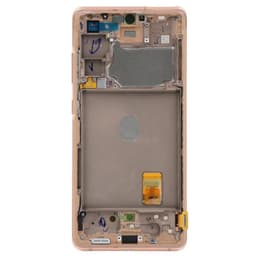 Service Pack - OLED Screen and Digitizer Assembly w/ Frame for Samsung Galaxy S20 FE 5G (G780 / G781) (Cloud Orange)