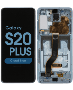 OEM Pull - OLED Screen and Digitizer Assembly w/ Frame for Samsung Galaxy S20 Plus (G985) (Grade C) (Cloud Blue)