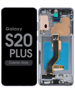 Aftermarket - Soft OLED Screen and Digitizer Assembly w/ Frame for Samsung Galaxy S20 Plus (G985) (Cosmic Gray)