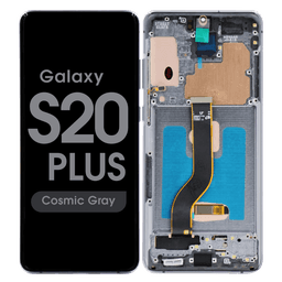 Aftermarket - Soft OLED Screen and Digitizer Assembly w/ Frame for Samsung Galaxy S20 Plus (G985) (Cosmic Gray)