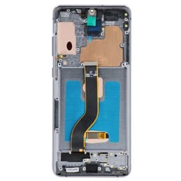 Aftermarket - Soft OLED Screen and Digitizer Assembly w/ Frame for Samsung Galaxy S20 Plus (G985) (Cosmic Gray)