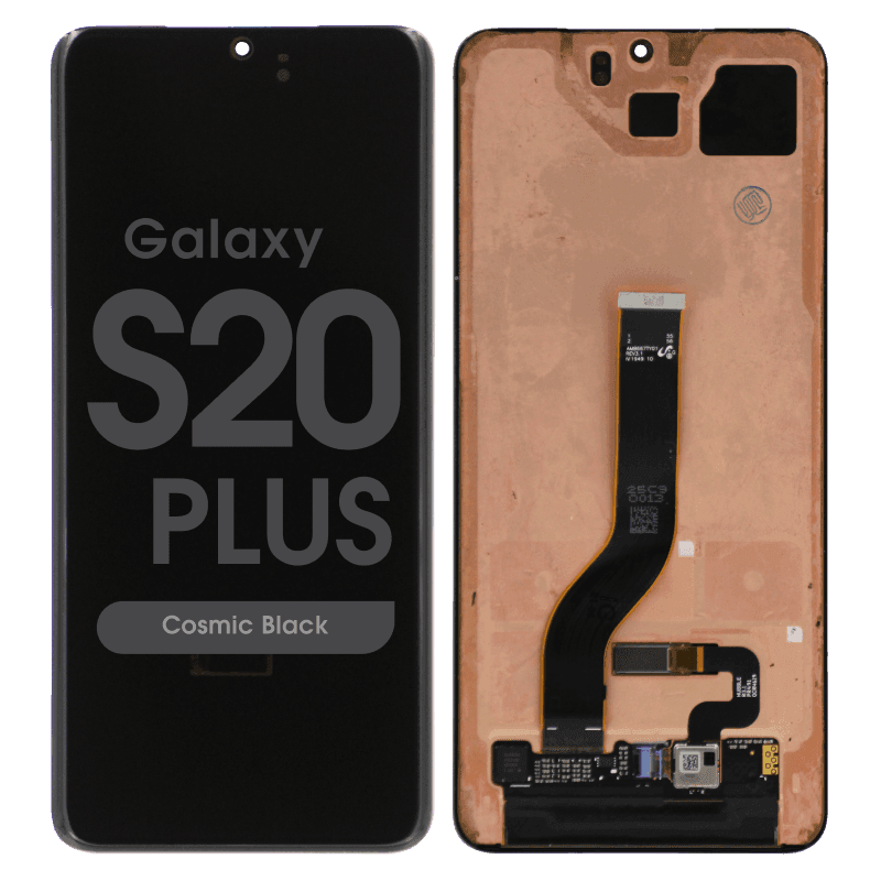Refurbished - OLED Screen and Digitizer Assembly for Samsung Galaxy S20 Plus (G985) (No Frame) (Cosmic Black)