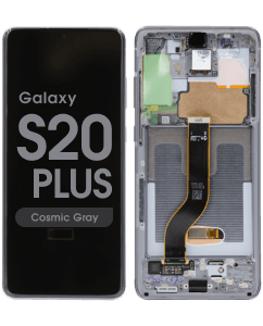 Service Pack - OLED Screen and Digitizer Assembly w/ Frame for Samsung Galaxy S20 Plus (G985) (Cosmic Gray)