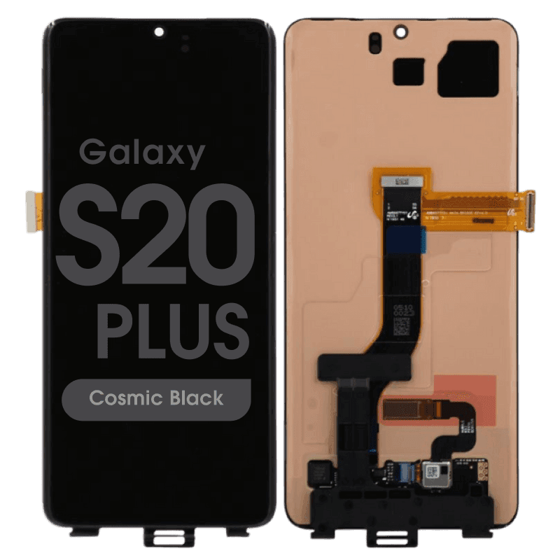 Service Pack - OLED Screen and Digitizer Assembly for Samsung Galaxy S20 Plus (G985) (No Frame) (Cosmic Black)