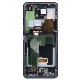 Refurbished - OLED Screen and Digitizer Assembly w/ Frame for Samsung Galaxy S20 Ultra (All Carriers except Verizon 5G UW) (G988) (Cosmic Black)