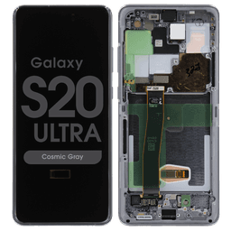 Refurbished - OLED Screen and Digitizer Assembly w/ Frame for Samsung Galaxy S20 Ultra (All Carriers except Verizon 5G UW) (G988) (Cosmic Gray)