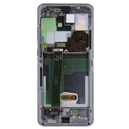 Refurbished - OLED Screen and Digitizer Assembly w/ Frame for Samsung Galaxy S20 Ultra (All Carriers except Verizon 5G UW) (G988) (Cosmic Gray)