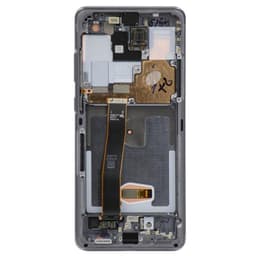 Aftermarket - Soft OLED Screen and Digitizer Assembly w/ Frame for Samsung Galaxy S20 Ultra (G988) (Cosmic Gray)