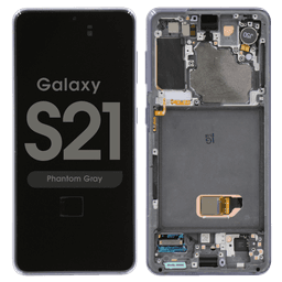 Refurbished - OLED Screen and Digitizer Assembly w/ Frame for Samsung Galaxy S21 (All Carriers except Verizon 5G UW) (G991) (Phantom Gray)