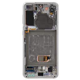 Aftermarket - Soft OLED Screen and Digitizer Assembly w/ Frame for Samsung Galaxy S21 (Must Transfer Antenna for Verizon) (G991) (Phantom White)