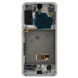 Refurbished - OLED Screen and Digitizer Assembly w/ Frame for Samsung Galaxy S21 (All Carriers except Verizon 5G UW) (G991) (Phantom White)