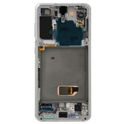 Service Pack - OLED Screen and Digitizer Assembly w/ Frame for Samsung Galaxy S21 (All Carriers except Verizon 5G UW) (G991) (Phantom White)