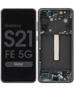 Refurbished - OLED Screen and Digitizer Assembly w/ Frame for Samsung Galaxy S21 FE 5G (G990U) (US Version) (Gray)