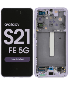 Service Pack - OLED Screen and Digitizer Assembly w/ Frame for Samsung Galaxy S21 FE 5G (G990B) (International Version) (Lavender)