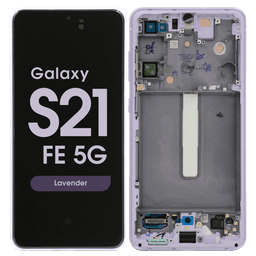 Service Pack - OLED Screen and Digitizer Assembly w/ Frame for Samsung Galaxy S21 FE 5G (G990B) (International Version) (Lavender)