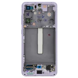 Service Pack - OLED Screen and Digitizer Assembly w/ Frame for Samsung Galaxy S21 FE 5G (G990B) (International Version) (Lavender)