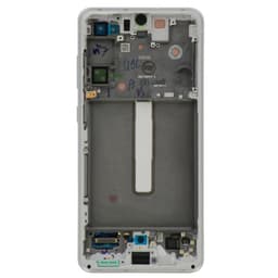 Service Pack - OLED Screen and Digitizer Assembly w/ Frame for Samsung Galaxy S21 FE 5G (G990) (White)