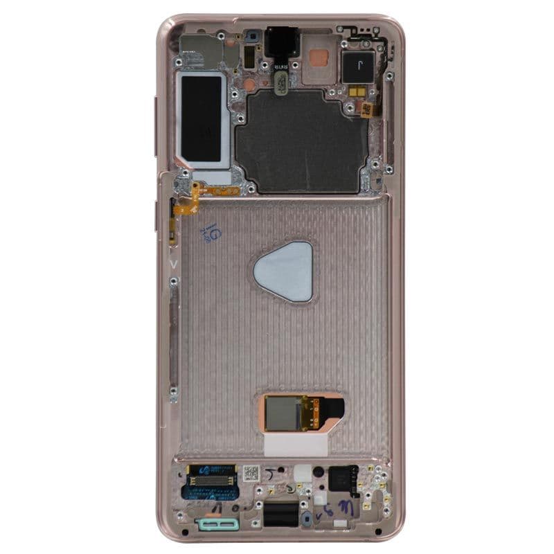 Refurbished - OLED Screen and Digitizer Assembly w/ Frame for Samsung Galaxy S21 Plus 5G (All Carriers except Verizon 5G UW) (G996) (Phantom Gold)