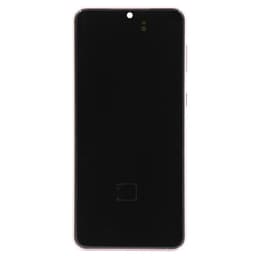 Aftermarket - Soft OLED Screen and Digitizer Assembly w/ Frame for Samsung Galaxy S21 Plus 5G (G996) (Must Transfer Antenna for Verizon) (Phantom Violet / Pink / Gold) 