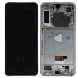 Aftermarket - Soft OLED Screen and Digitizer Assembly w/ Frame for Samsung Galaxy S21 Plus 5G (G995) (Must Transfer Antenna for Verizon) (Phantom Silver)