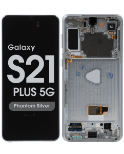 Refurbished - OLED Screen and Digitizer Assembly w/ Frame for Samsung Galaxy S21 Plus 5G (All Carriers except Verizon 5G UW) (G996) (Phantom Silver)