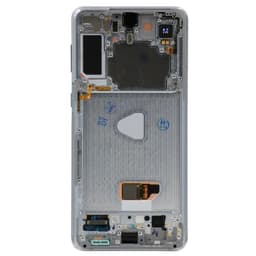 Aftermarket - Soft OLED Screen and Digitizer Assembly w/ Frame for Samsung Galaxy S21 Plus 5G (G995) (Must Transfer Antenna for Verizon) (Phantom Silver)