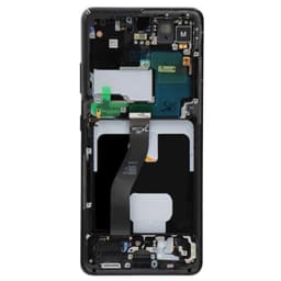 Service Pack - OLED Screen and Digitizer Assembly w/ Frame for Samsung Galaxy S21 Ultra 5G (All Carriers except Verizon 5G UW) (G988) (Phantom Black)