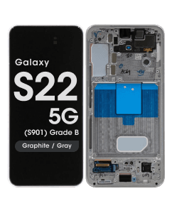OEM Pull - OLED Screen and Digitizer Assembly w/ Frame for Samsung Galaxy S22 5G (S901) (Grade C) (White)