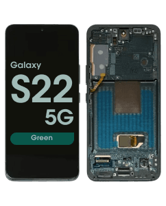 Refurbished - OLED Screen and Digitizer Assembly w/ Frame for Samsung Galaxy S22 5G (S901) (US Version) (Green)
