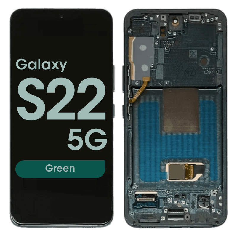 Refurbished - OLED Screen and Digitizer Assembly w/ Frame for Samsung Galaxy S22 5G (S901) (US Version) (Green)