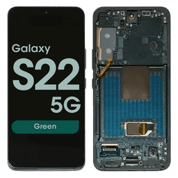 Refurbished - OLED Screen and Digitizer Assembly w/ Frame for Samsung Galaxy S22 5G (S901) (US Version) (Green)