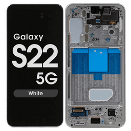 Service Pack - OLED Screen and Digitizer Assembly w/ Frame for Samsung Galaxy S22 5G (S901B) (International Version) (White)