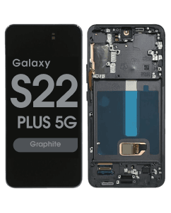 Refurbished - OLED Screen and Digitizer Assembly w/ Frame for Samsung Galaxy S22 Plus 5G (S906) (US Version) (Graphite)