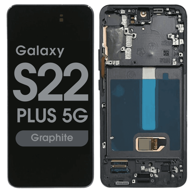 Refurbished - OLED Screen and Digitizer Assembly w/ Frame for Samsung Galaxy S22 Plus 5G (S906) (US Version) (Graphite)