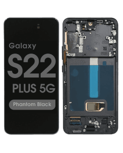 Refurbished - OLED Screen and Digitizer Assembly w/ Frame for Samsung Galaxy S22 Plus 5G (S906) (US Version) (Phantom Black)