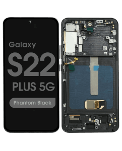 Aftermarket - Soft OLED Screen and Digitizer Assembly w/ Frame for Samsung Galaxy S22 Plus 5G (S906) (Phantom Black)