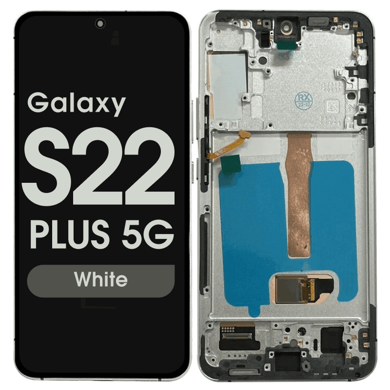 Aftermarket - Soft OLED Screen and Digitizer Assembly w/ Frame for Samsung Galaxy S22 Plus 5G (S906) (White)