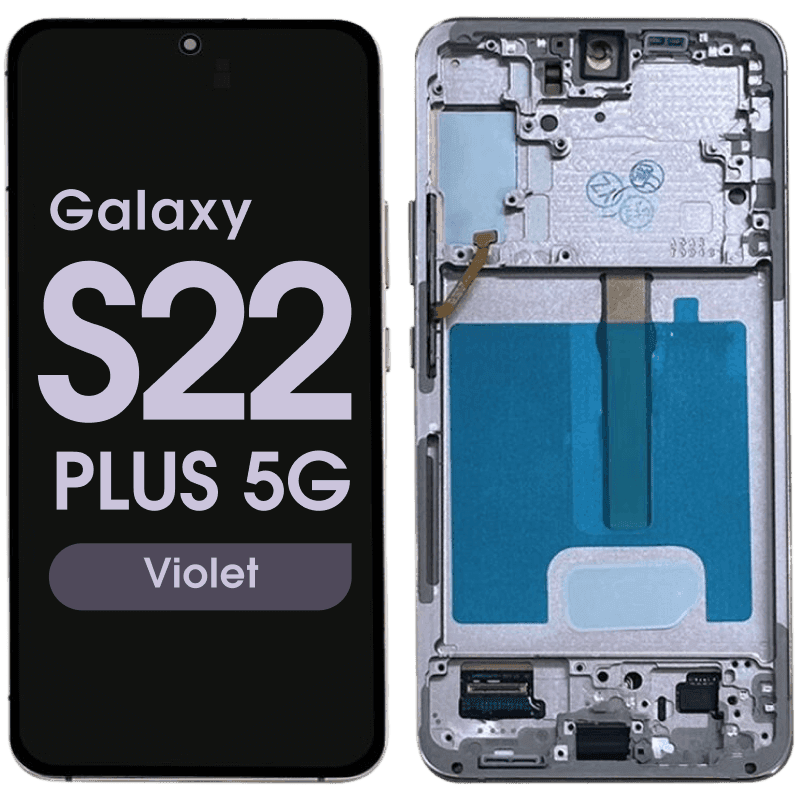 Refurbished - OLED Screen and Digitizer Assembly w/ Frame for Samsung Galaxy S22 Plus 5G (S906) (US Version) (Violet)