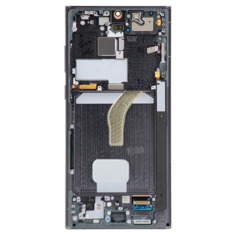 Refurbished - OLED Screen and Digitizer Assembly w/ Frame for Samsung Galaxy S22 Ultra 5G (S908B) (Phantom Black)