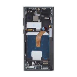 Aftermarket - 120Hz Soft OLED Screen and Digitizer Assembly w/ Frame for Samsung Galaxy S22 Ultra 5G (S908) (Phantom Black)