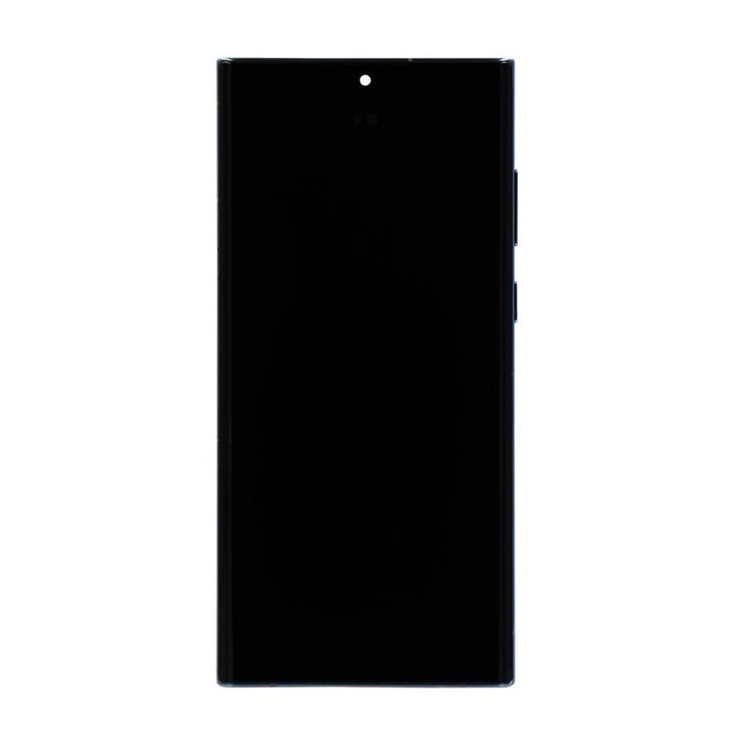 Aftermarket - 120Hz Soft OLED Screen and Digitizer Assembly w/ Frame for Samsung Galaxy S22 Ultra 5G (S908) (Phantom Black)