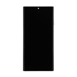 Aftermarket - 120Hz Soft OLED Screen and Digitizer Assembly w/ Frame for Samsung Galaxy S22 Ultra 5G (S908) (White)