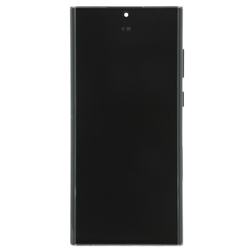 Aftermarket - Soft OLED Screen and Digitizer Assembly w/ Frame for Samsung Galaxy S22 Ultra 5G (S908) (Black)