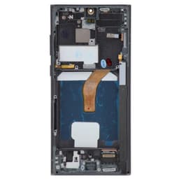 Aftermarket - Soft OLED Screen and Digitizer Assembly w/ Frame for Samsung Galaxy S22 Ultra 5G (S908) (Black)